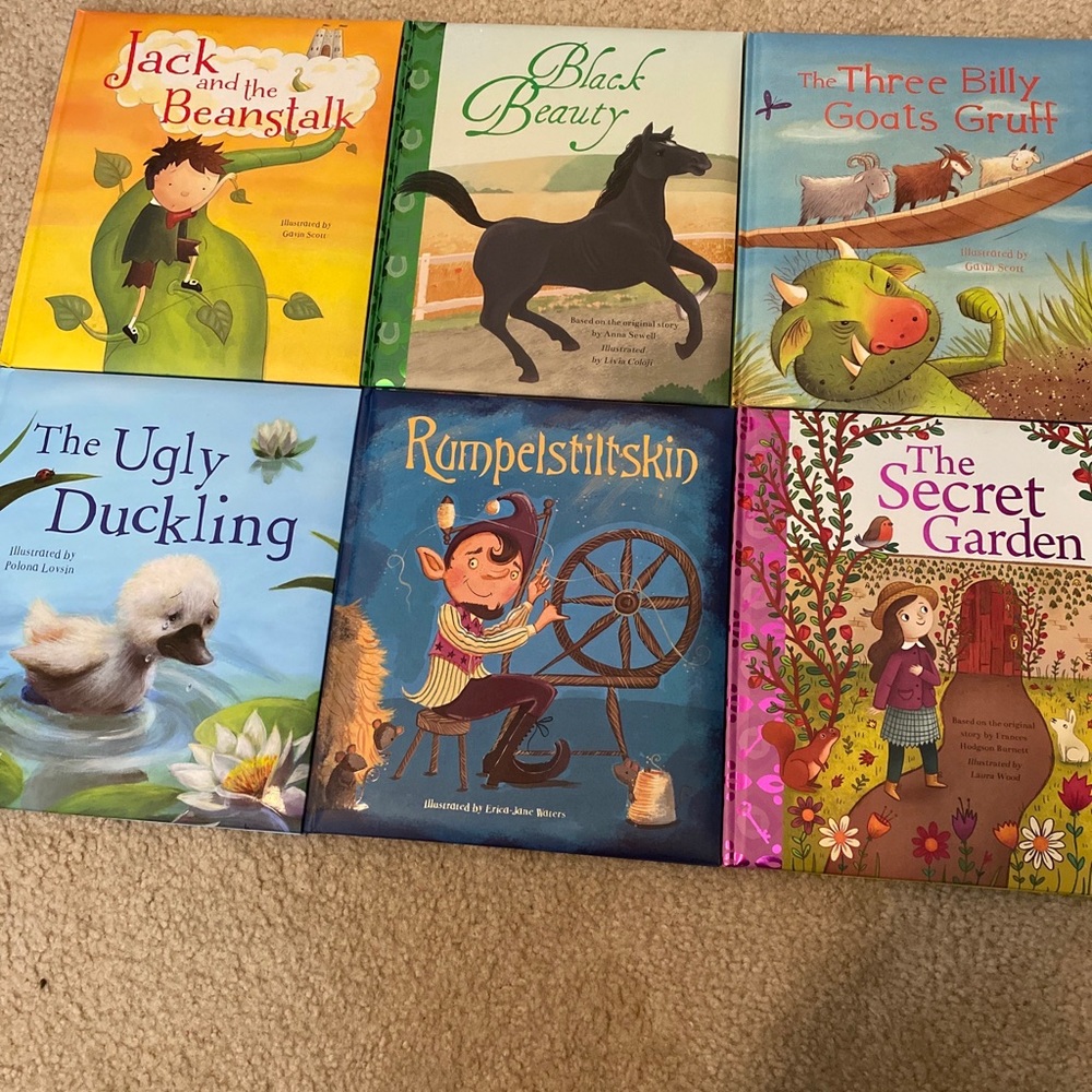 Lot of 6 Classic Children’s Stories New! Black Beauty and 5 more titles New!
